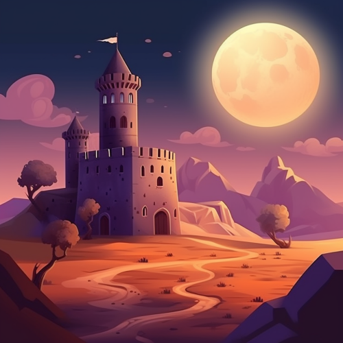 dazgupta_cartoon_defensive_castle_in_desert_in_dusk_under_moonl_75c2baf0-aa2a-47a9-b5ca-a7b57e9b626a.png